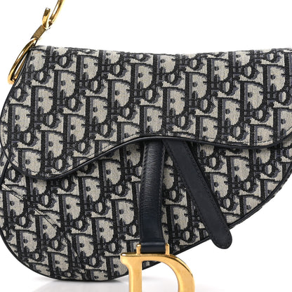 Christian Dior Oblique Saddle Bag Blue 8 of 13