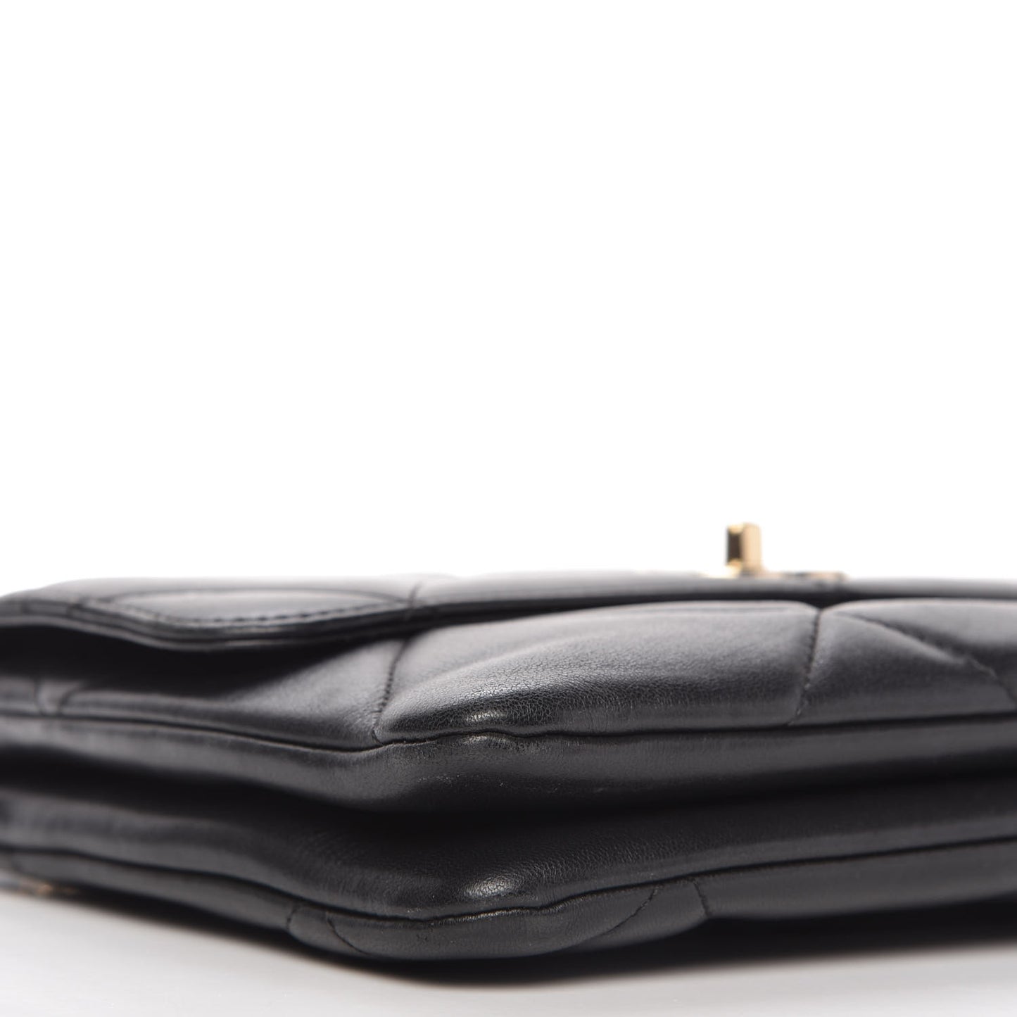 Lambskin Quilted Medium Trendy CC Flap Black