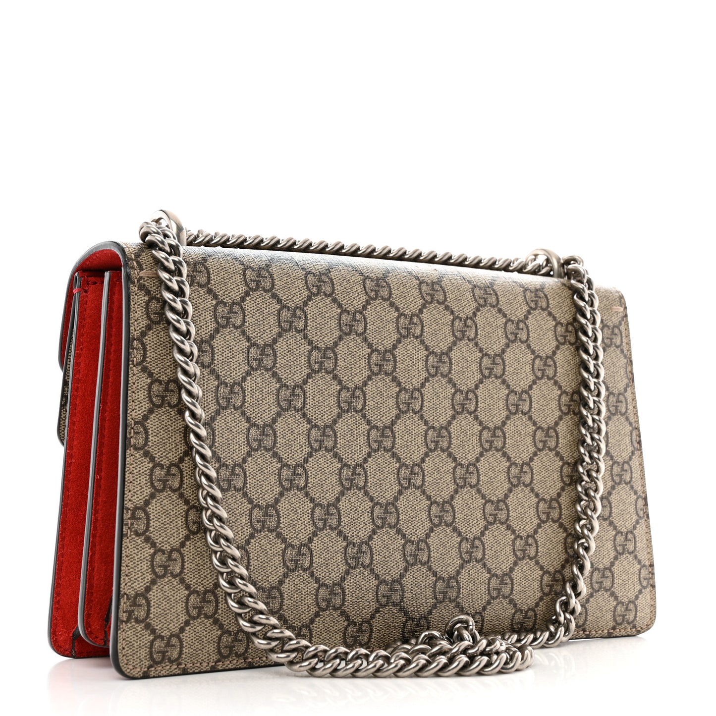 GG Supreme Monogram Small Dionysus Shoulder Bag Red