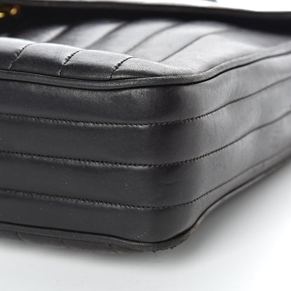 Chanel Lambskin Vertical Quilted Flap Camera Case Black 20 of 21