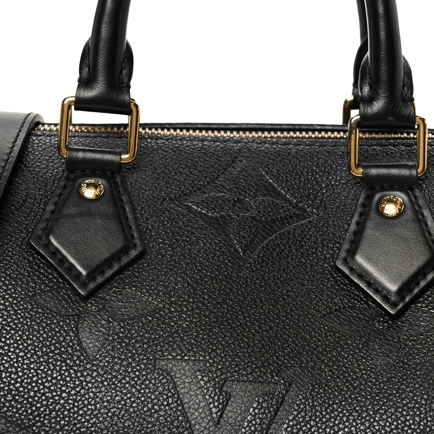 Louis Vuitton Empreinte Monogram Giant Speedy Bandouliere 25 Black 8 of 10