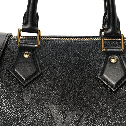 Louis Vuitton Empreinte Monogram Giant Speedy Bandouliere 25 Black 8 of 10