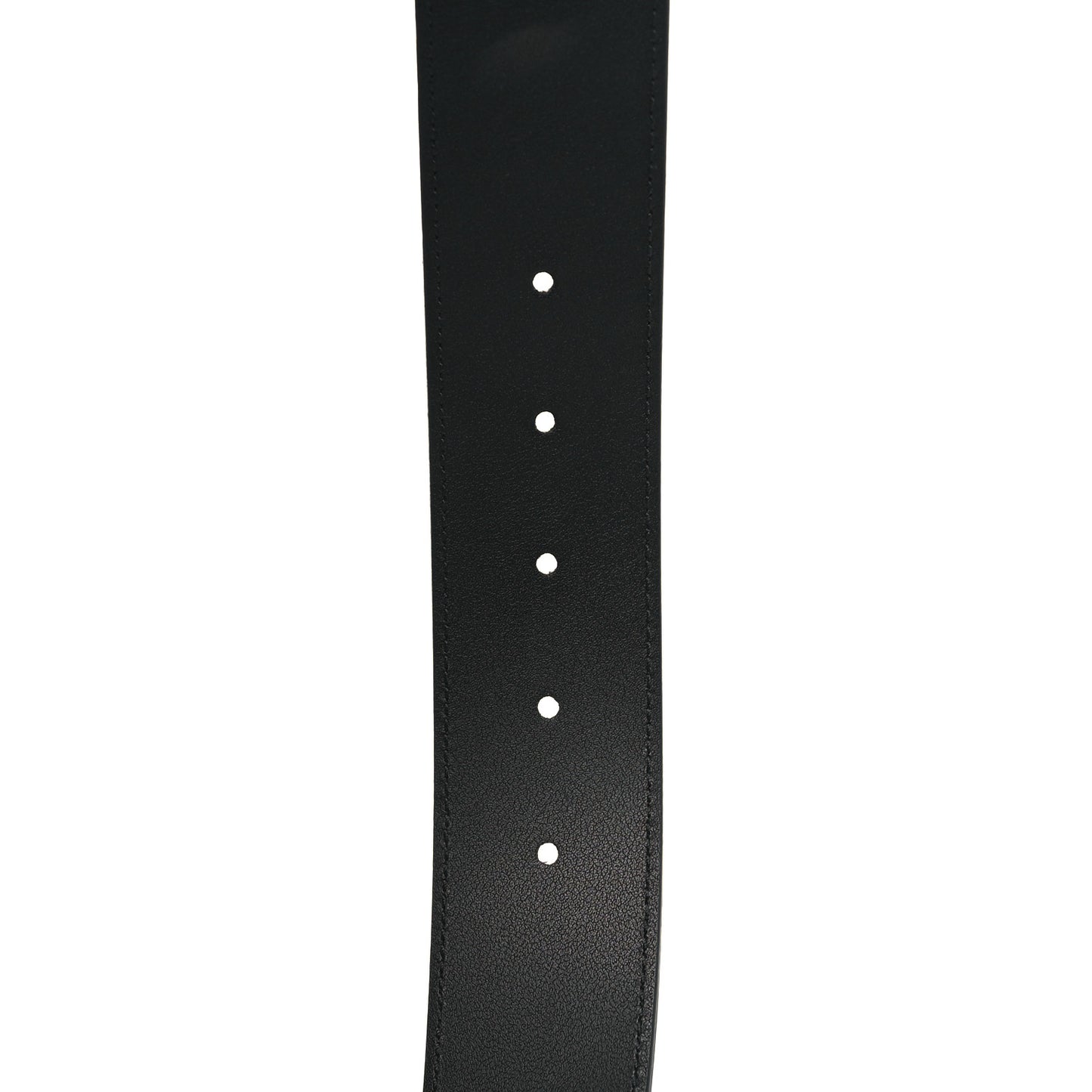 Moon Calfskin Pearl Double G 40mm Belt 95 38 Black Cream