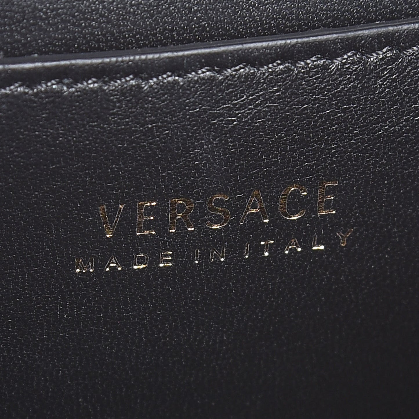 Calfskin Medallion Tribute Crossbody Black