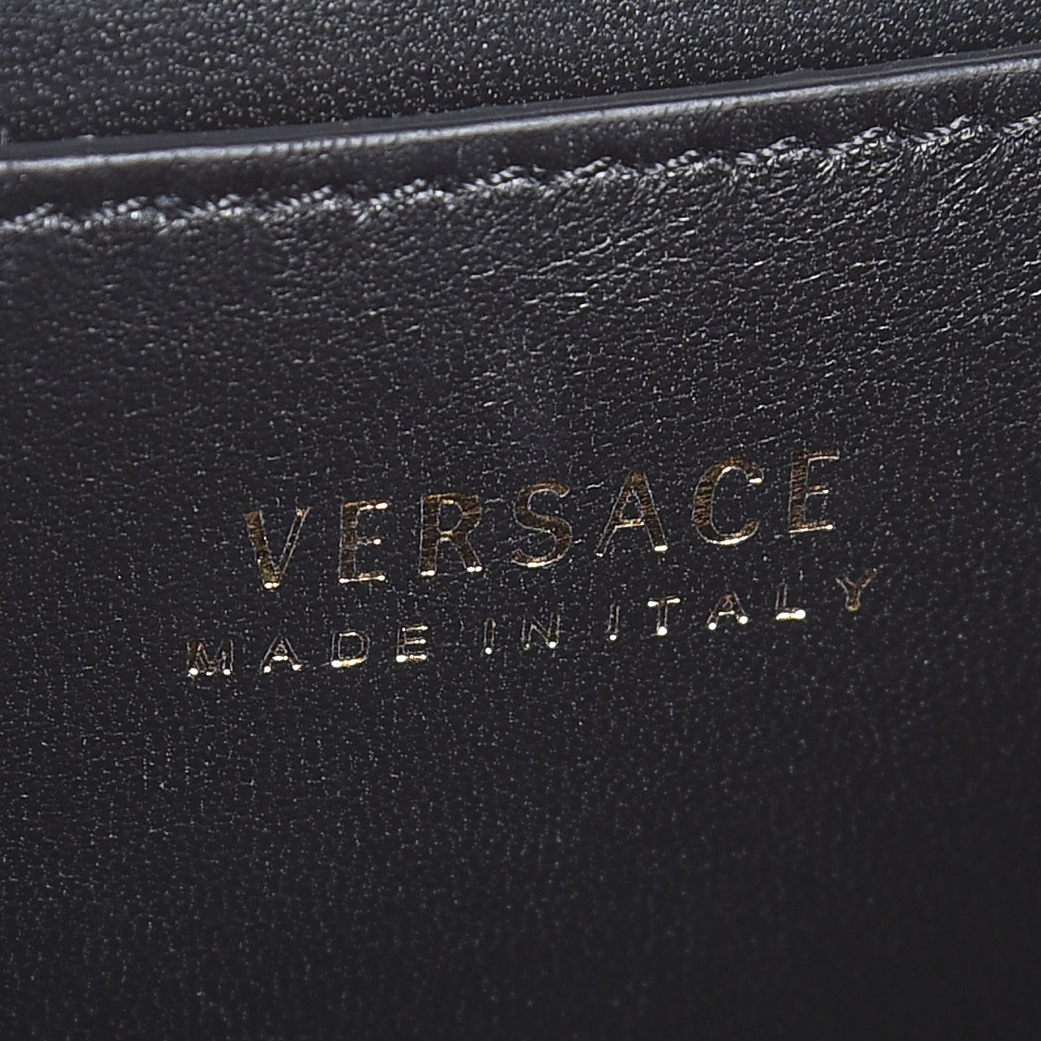 Versace Calfskin Medallion Tribute Crossbody Black 6 of 7