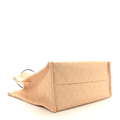 Gucci Denim Ophidia GG Monogram Large Tote Light Beige 5 of 12