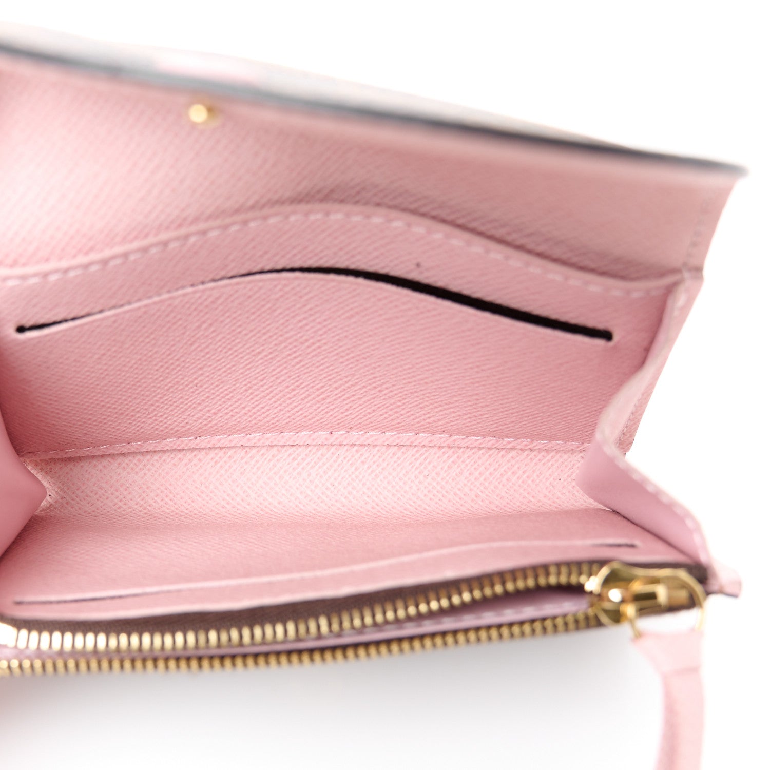 Louis Vuitton Damier Ebene Rosalie Coin Purse Rose Ballerine 5 of 9