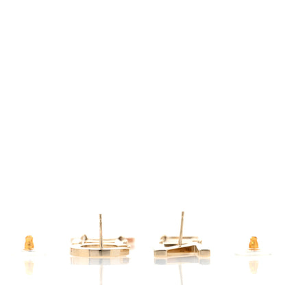 Chanel Metal Cha-Nel Logo Drop Earrings Gold 3 of 5