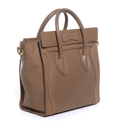 Celine Smooth Calfskin Nano Luggage Camel 3 of 9