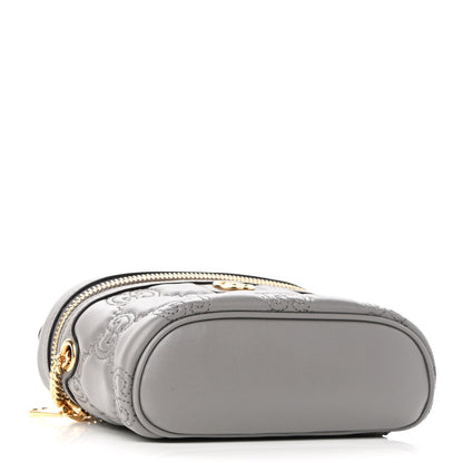 Gucci Calfskin GG Matelasse Mini Top Handle Bag Dusty Grey 4 of 9