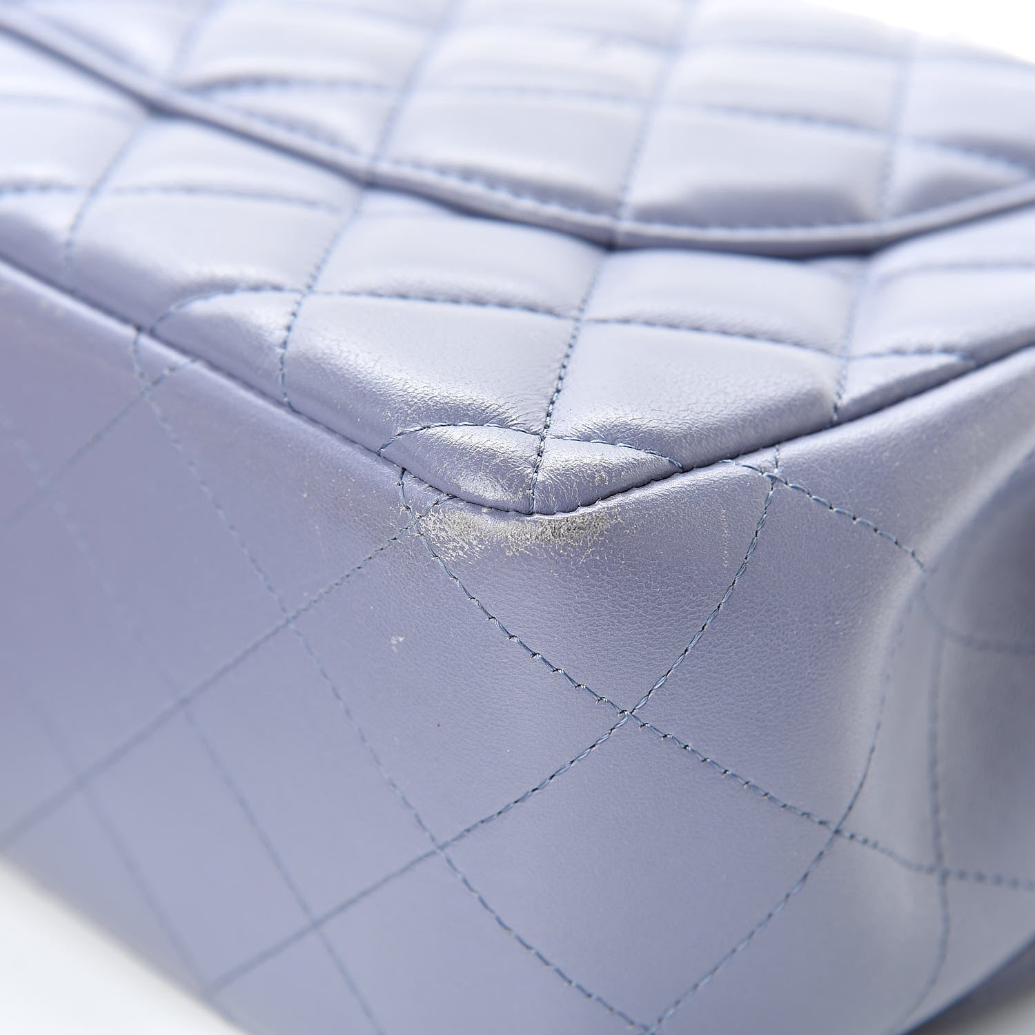Chanel Lambskin Quilted Jumbo Double Flap Light Purple 11 of 18