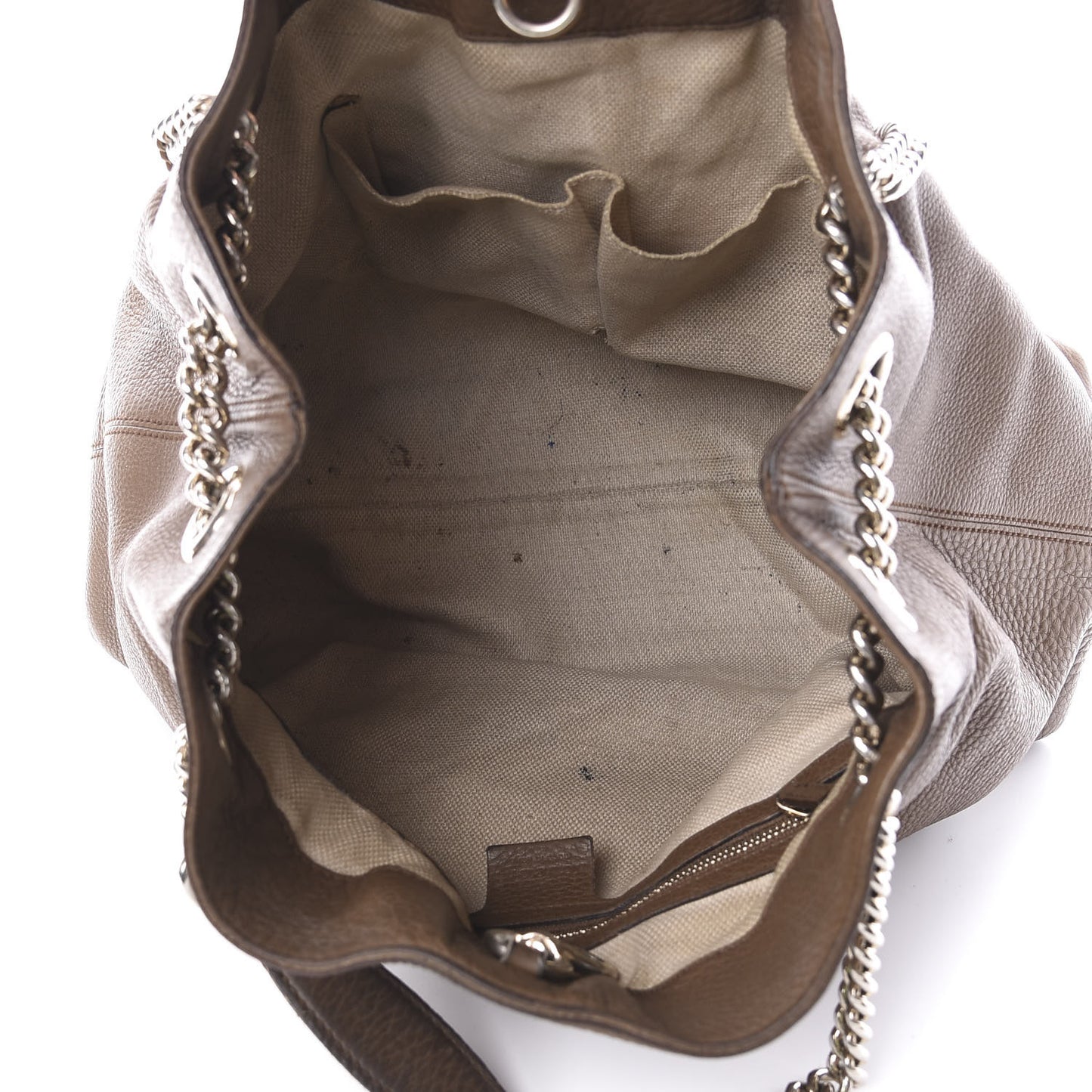 Cellarius Calfskin Medium Soho Chain Shoulder Bag Acero