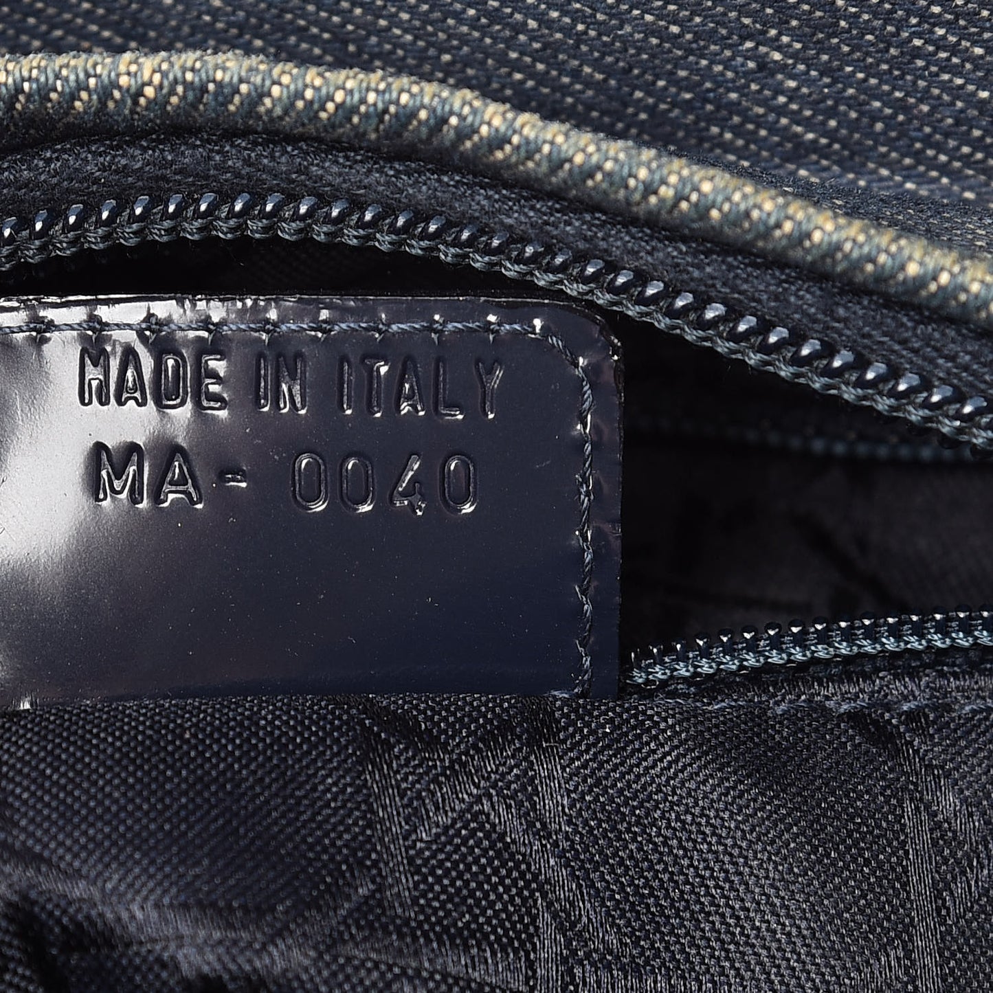 Denim Cannage Medium Lady Dior Blue