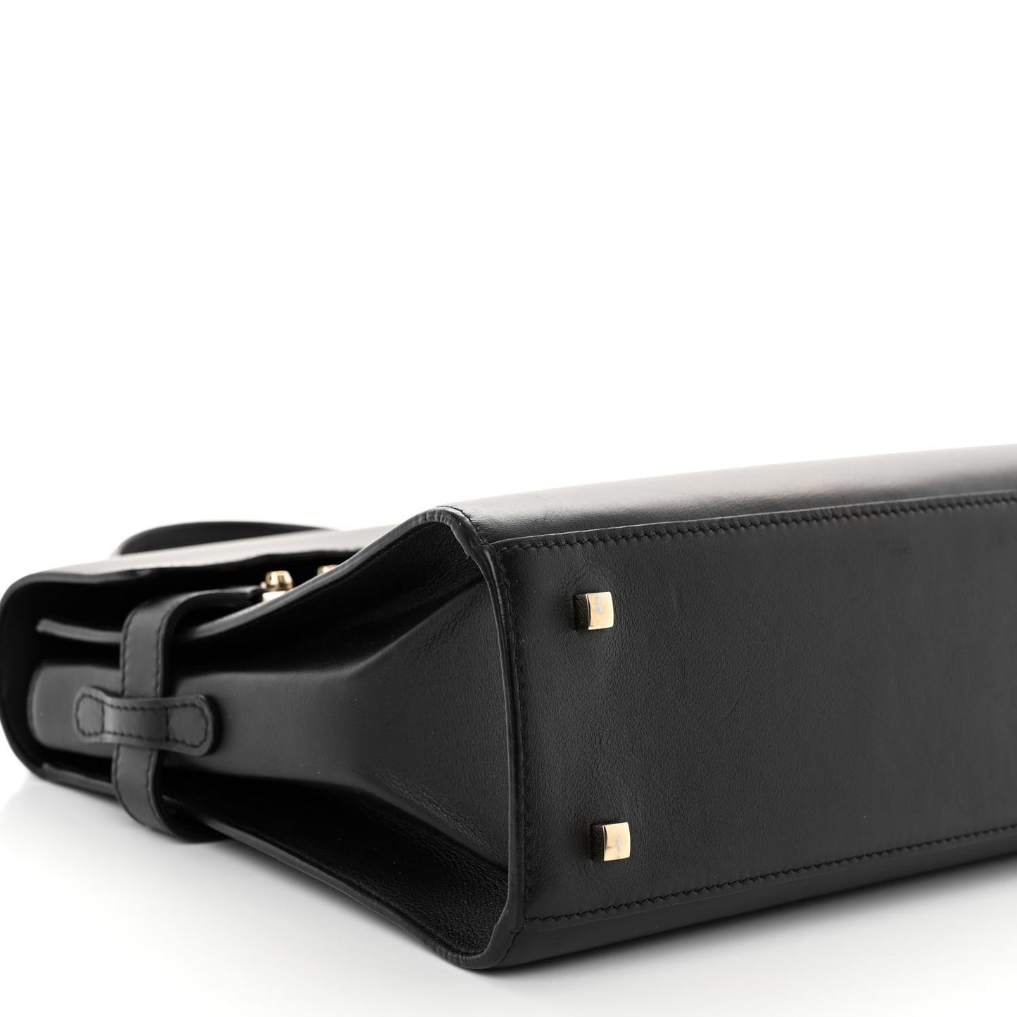 Calfskin MM Tempete Satchel Black