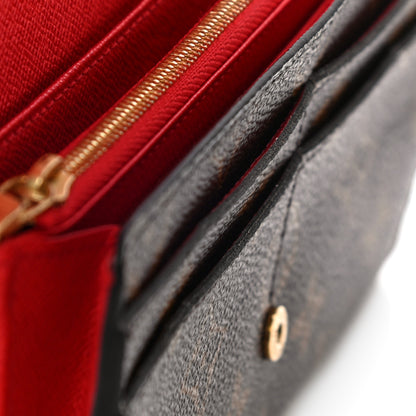 Louis Vuitton Monogram Sarah Wallet NM Coquelicot 10 of 11