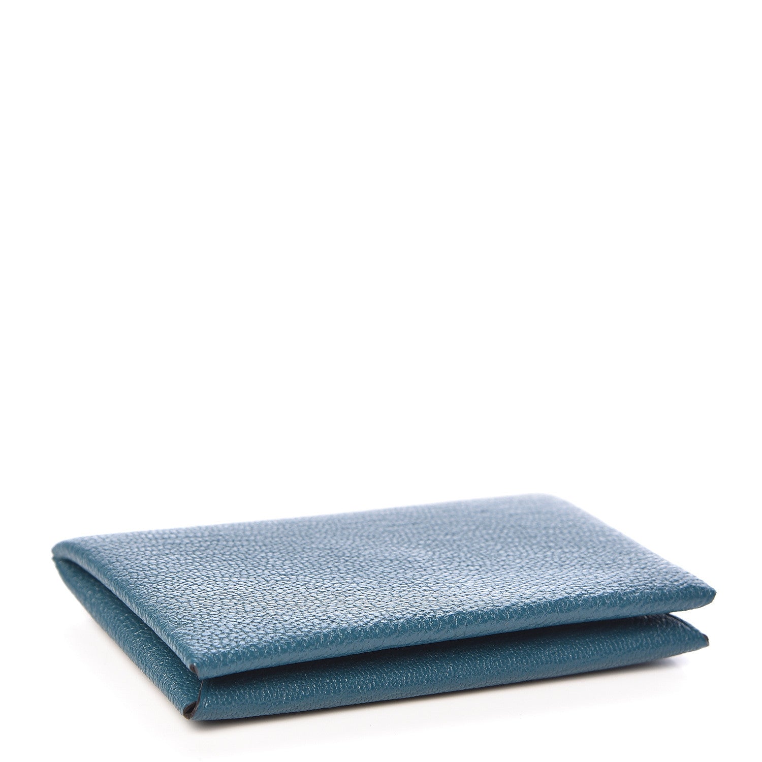 Hermes Chevre Mysore Calvi Card Case Vert Bosphore 4 of 8