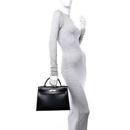 Hermes Box Kelly Sellier 32 Black 2 of 10