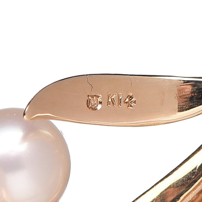 Mikimoto 14K Yellow Gold Akoya Pearl 5-7.5mm Brooch 4 of 4