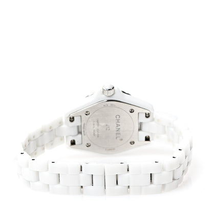 Chanel Stainless Steel Ceramic Diamond 29mm J12 Quartz Watch Pink 3 of 5