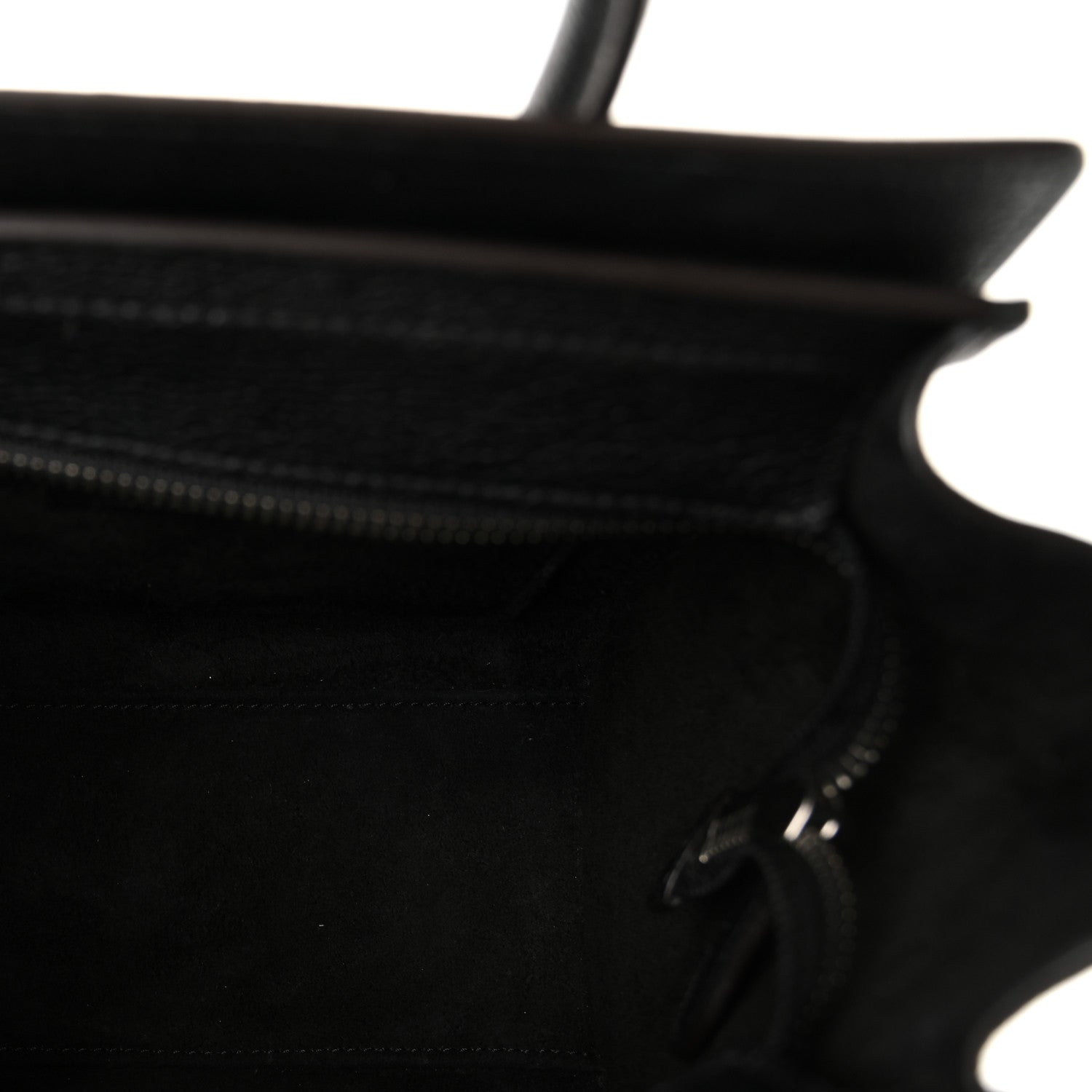 Celine Drummed Calfskin Nano Luggage Black 5 of 10