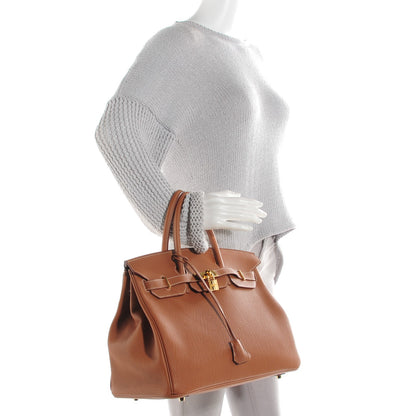 Hermes Togo Birkin 35 Gold 2 of 16