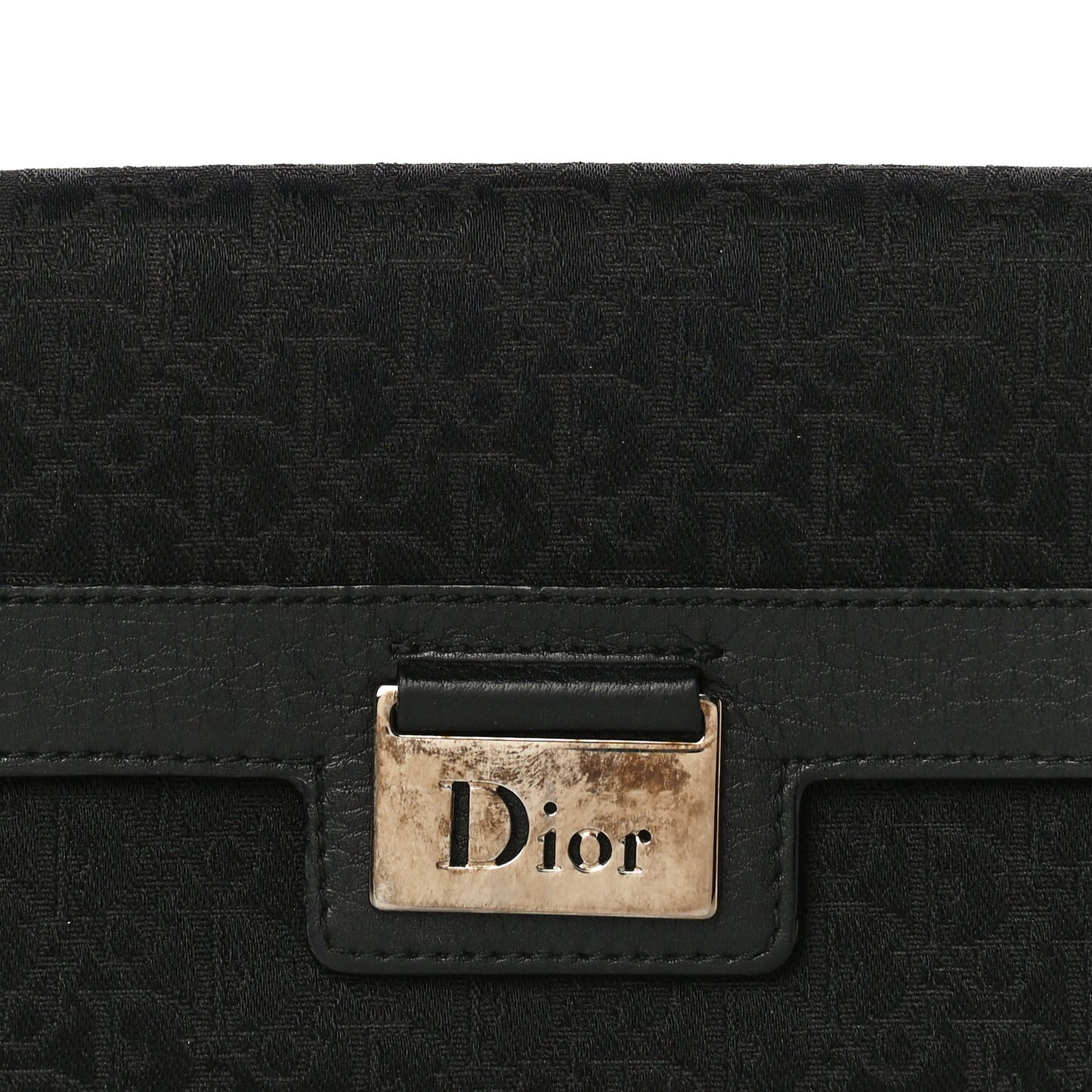 Monogram Flap Wallet Black
