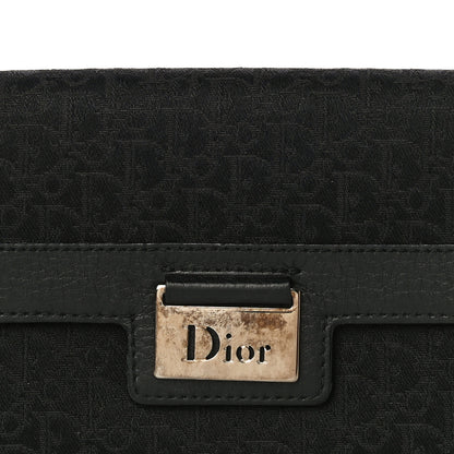 Christian Dior Monogram Flap Wallet Black 8 of 17