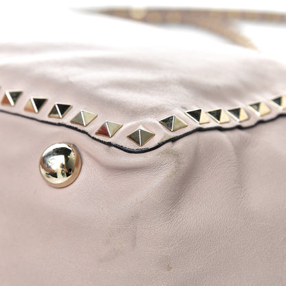 Valentino Garavani Vitello Medium Rockstud Tote Poudre 11 of 13