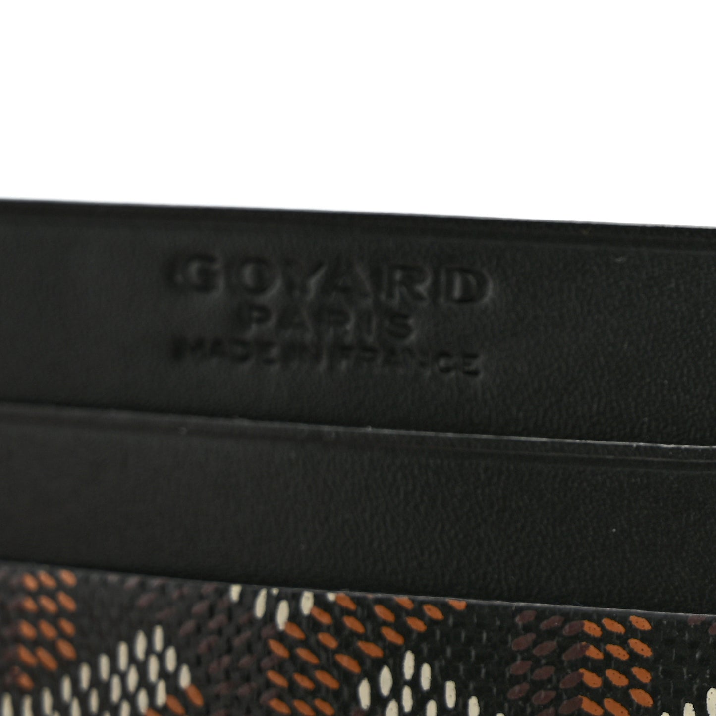 Goyardine Saint Sulpice Card Holder Black