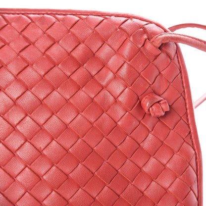 Bottega Veneta Nappa Intrecciato Nodini Crossbody Messenger Red 17 of 29
