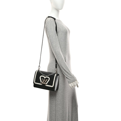 Louis Vuitton Epi Whipstitch Heart Twist Shoulder Bag MM Black 2 of 10