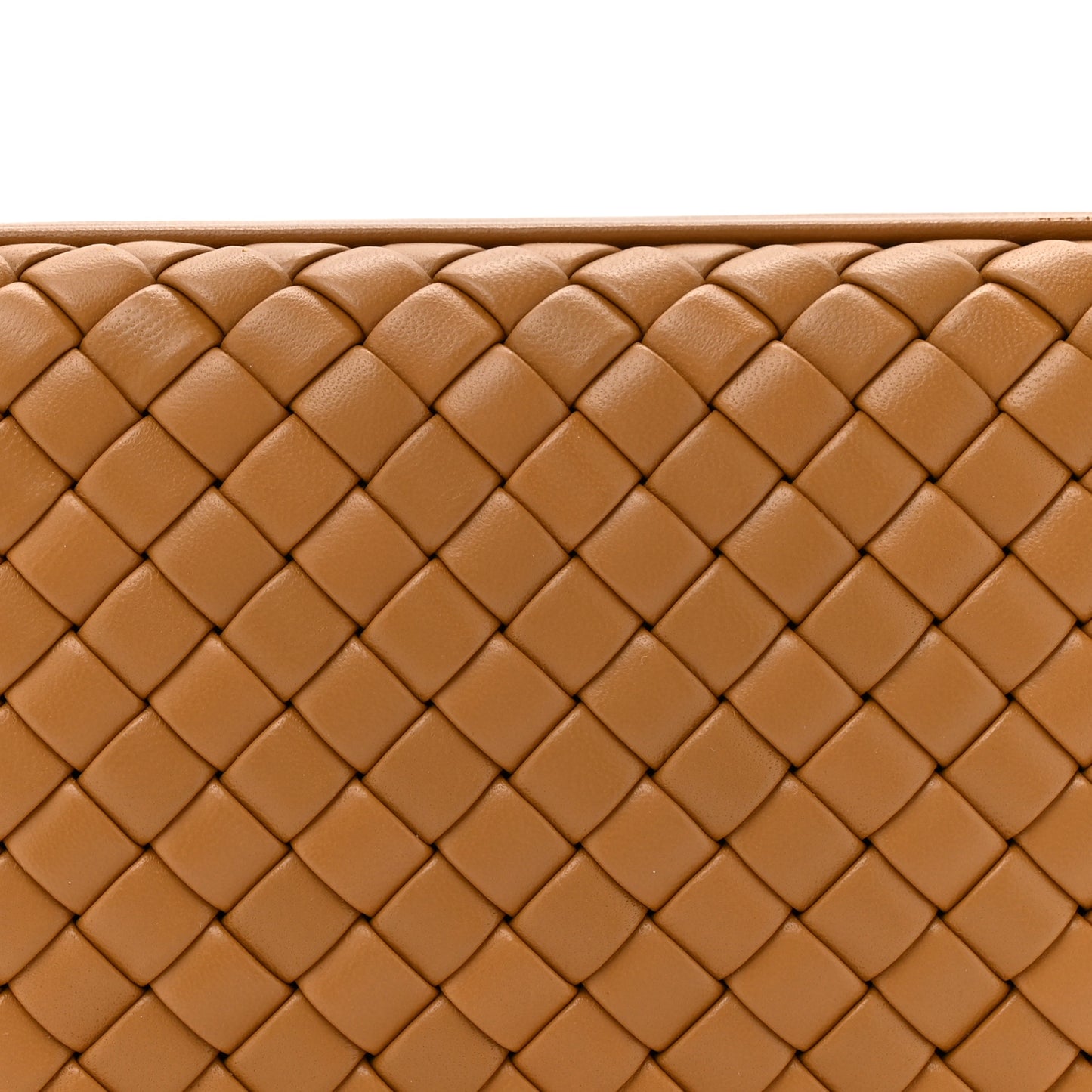 Calfskin Intrecciato Knot On Strap Camel