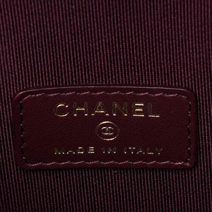 Chanel Caviar Quilted Small Vertical Coco Beauty Vanity Case With Chain Black 5 of 5