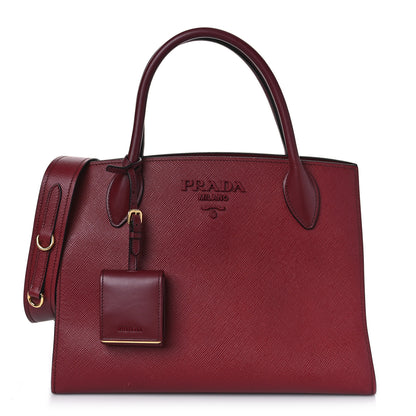 Prada Saffiano Cuir Small Monochrome Top Handle Tote 1 of 10