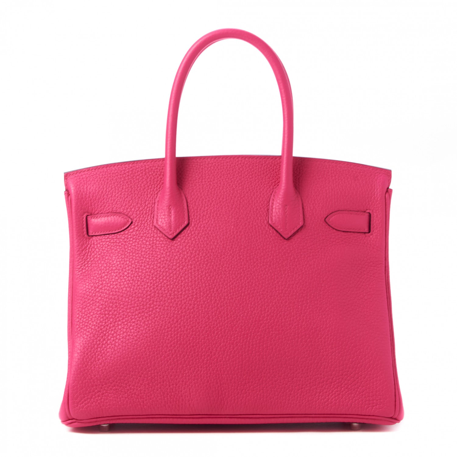 Hermes Taurillon Clemence Birkin 30 Rose Shocking 3 of 31