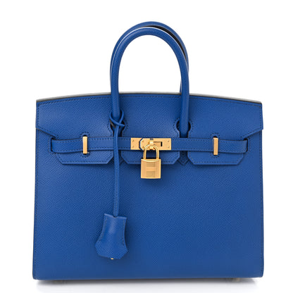 Hermes Epsom Birkin Sellier 25 Bleu France 1 of 12