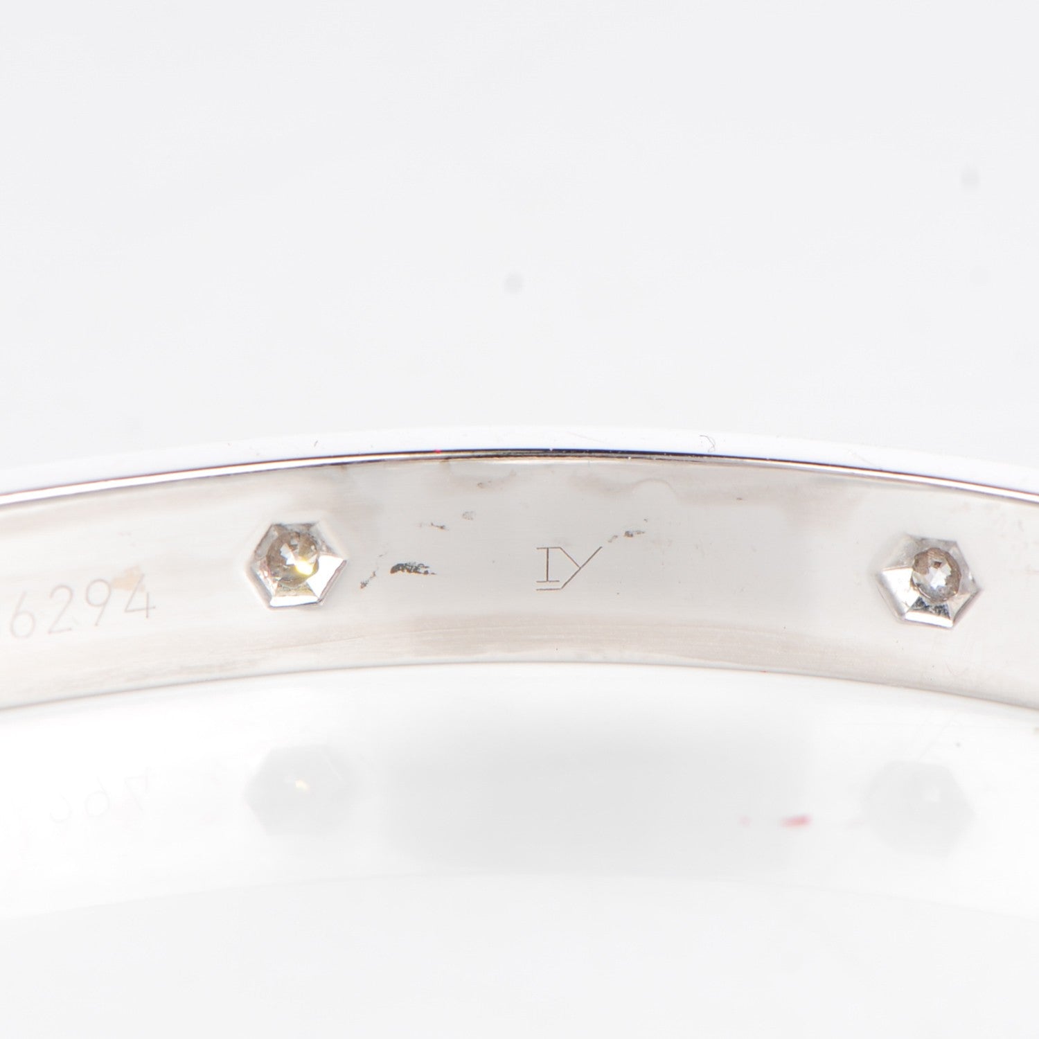 Cartier 18K White Gold 10 Diamond LOVE Bracelet 21 7 of 9