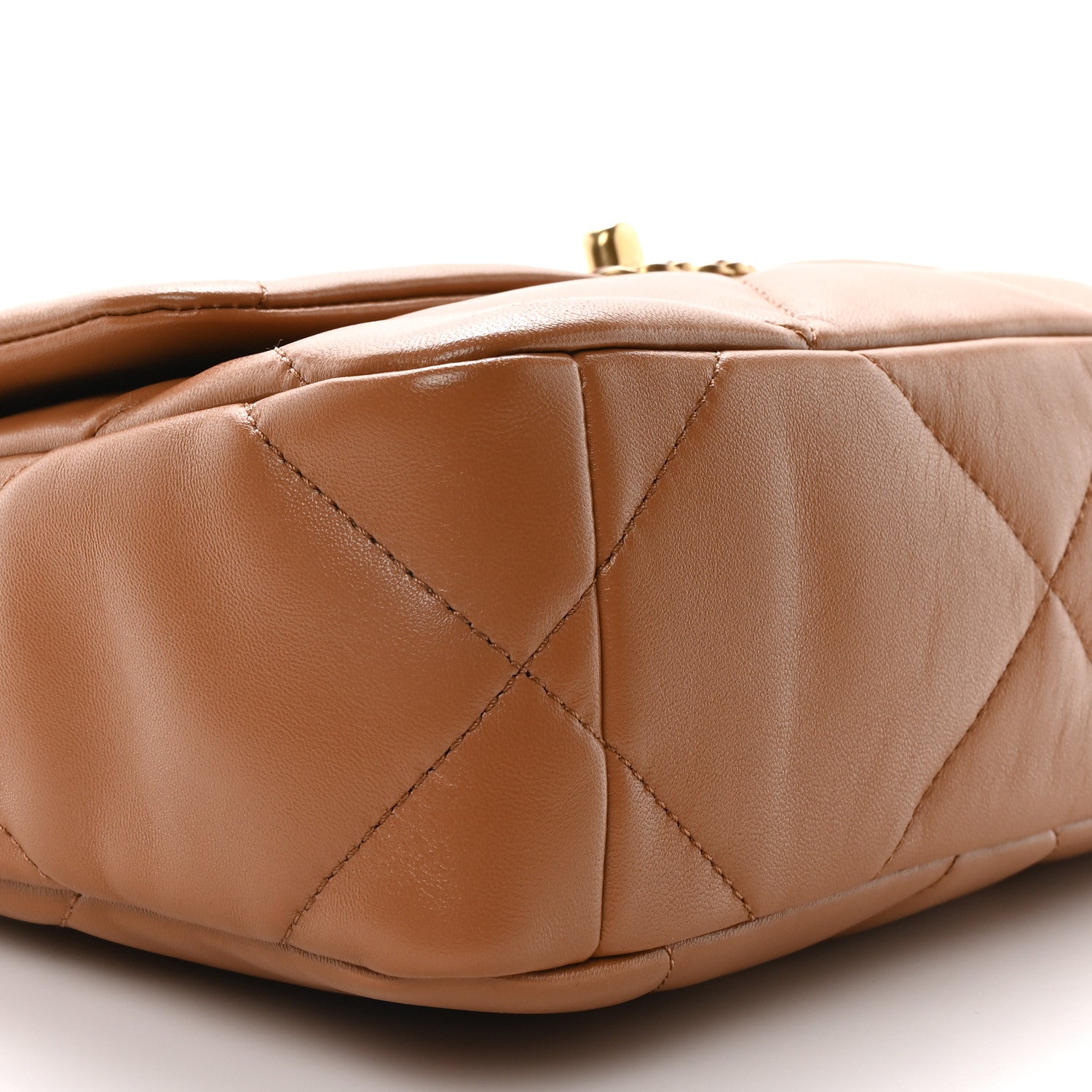 Chanel Lambskin Quilted Medium Chanel 19 Flap Brown 9 of 11