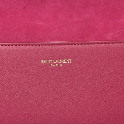 Saint Laurent Calfskin Classic Y Satchel Fuchsia 7 of 12