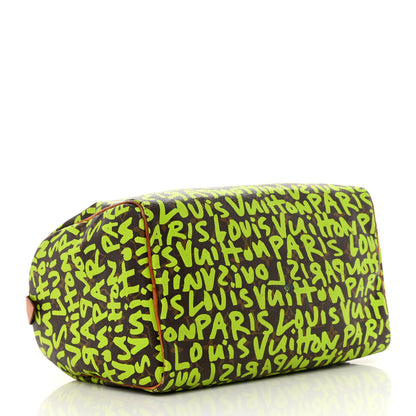 Louis Vuitton Monogram Graffiti Speedy 30 Green 4 of 16