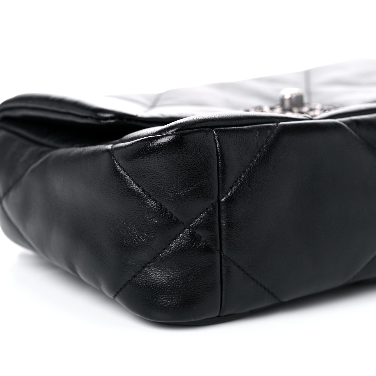 Chanel Lambskin Quilted Medium Chanel 19 Flap Black 7 of 10