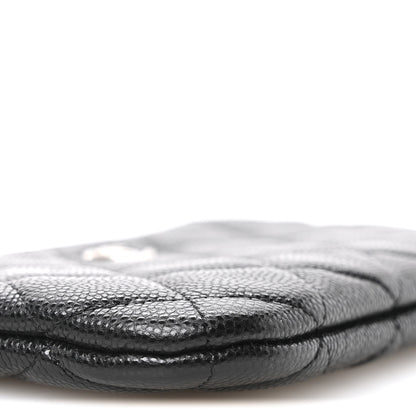 Chanel Caviar Quilted Small Cosmetic Case Black 9 of 11