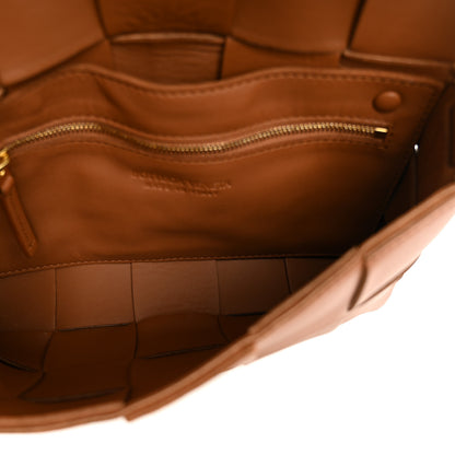Bottega Veneta Lambskin Maxi Intrecciato Cassette Crossbody Bag Caramel 5 of 10