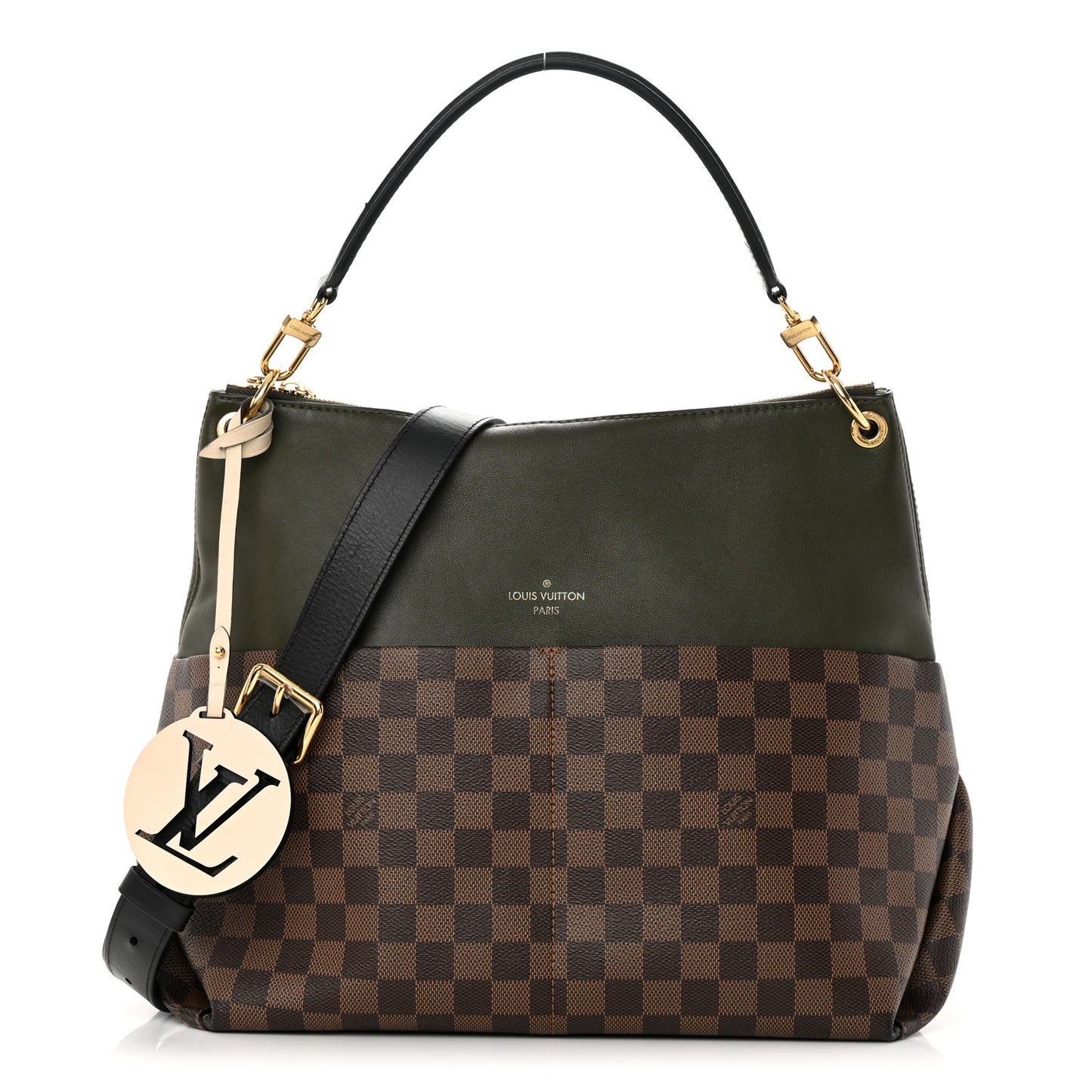 Damier Ebene Calfskin Maida Khaki