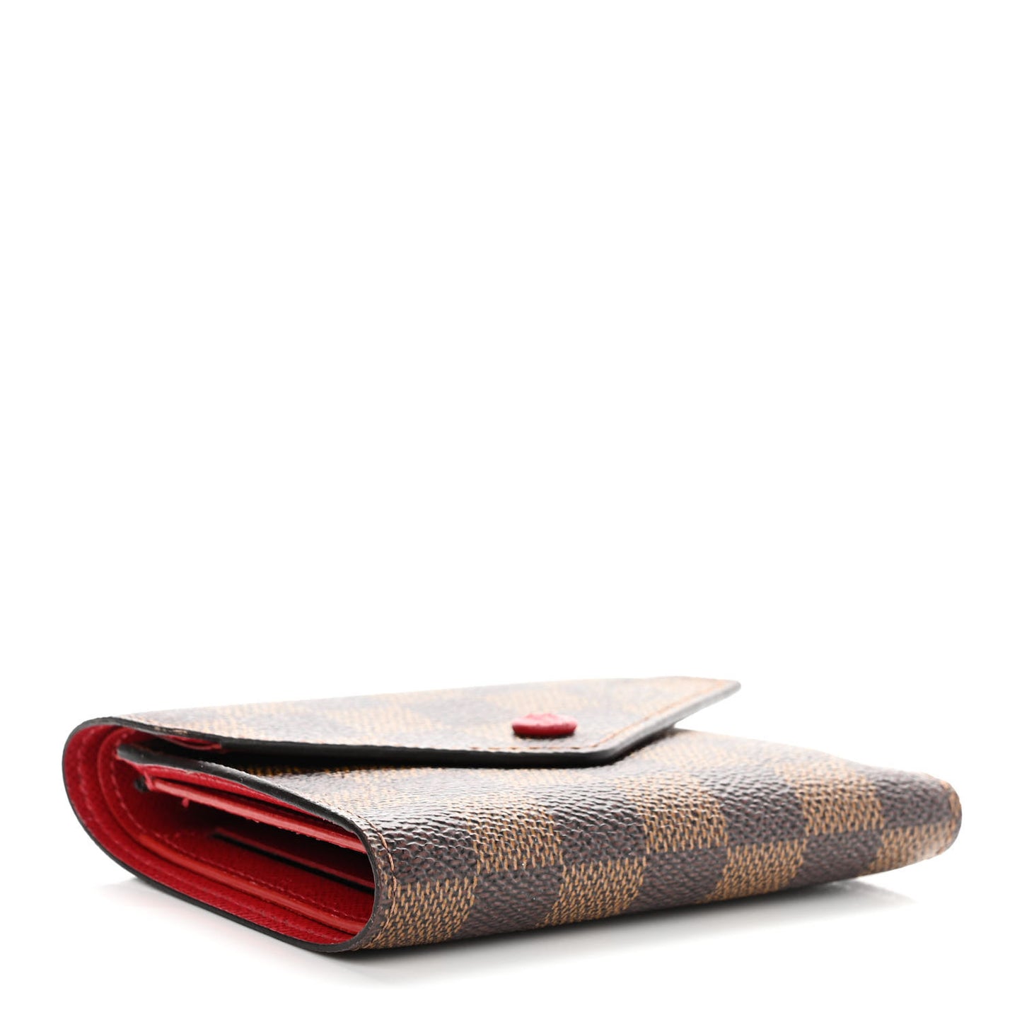 Damier Ebene Victorine Wallet Red