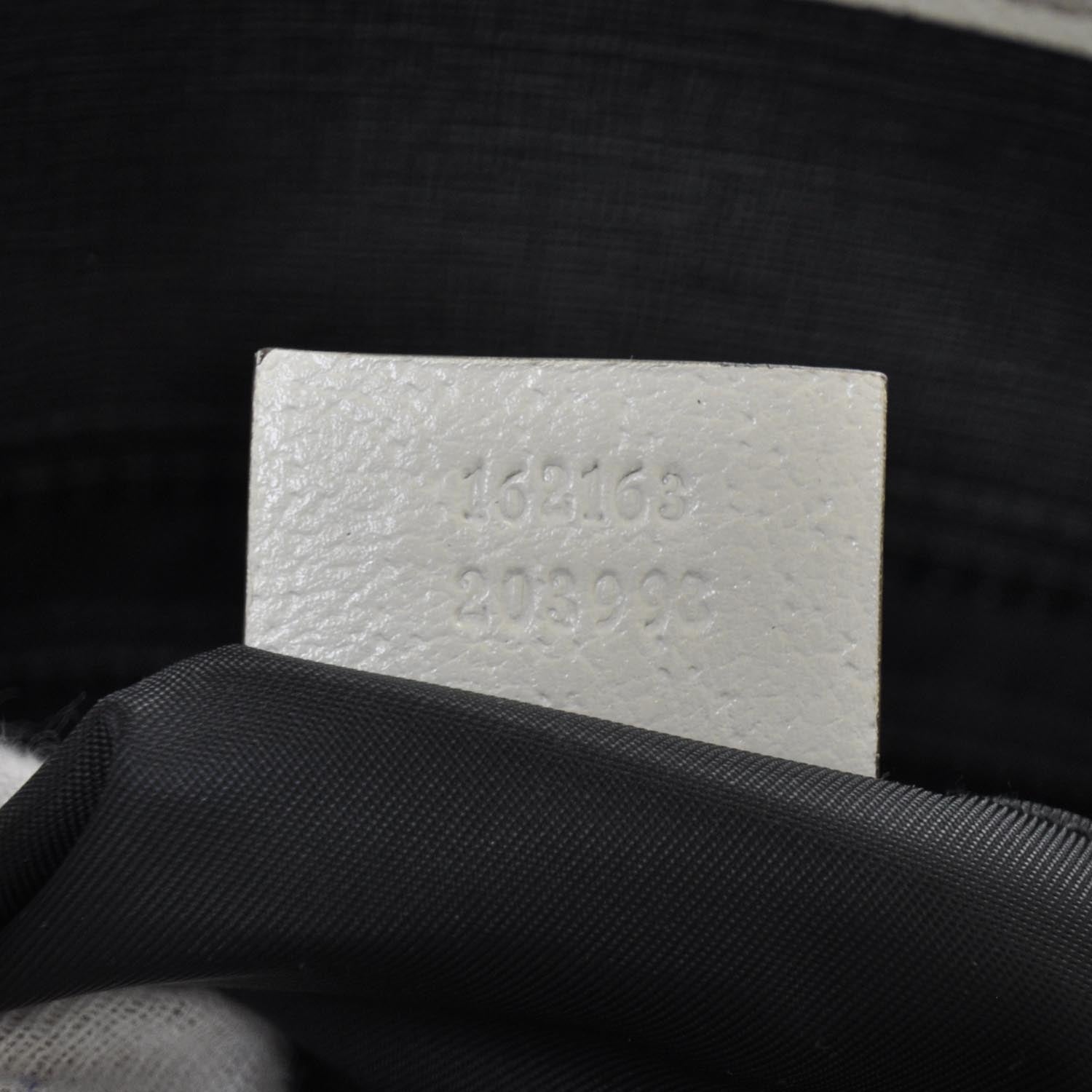 Gucci Coated Canvas Trademark Logo Tote Black 9 of 9