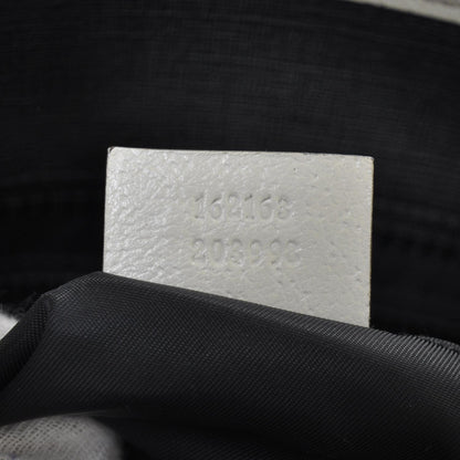 Gucci Coated Canvas Trademark Logo Tote Black 9 of 9