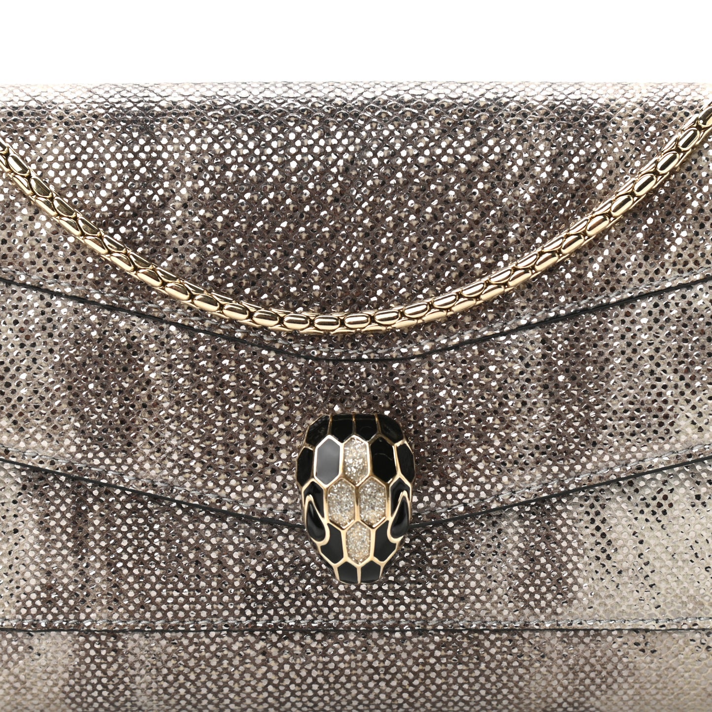 Karung Serpenti Forever Chain Wallet Opal