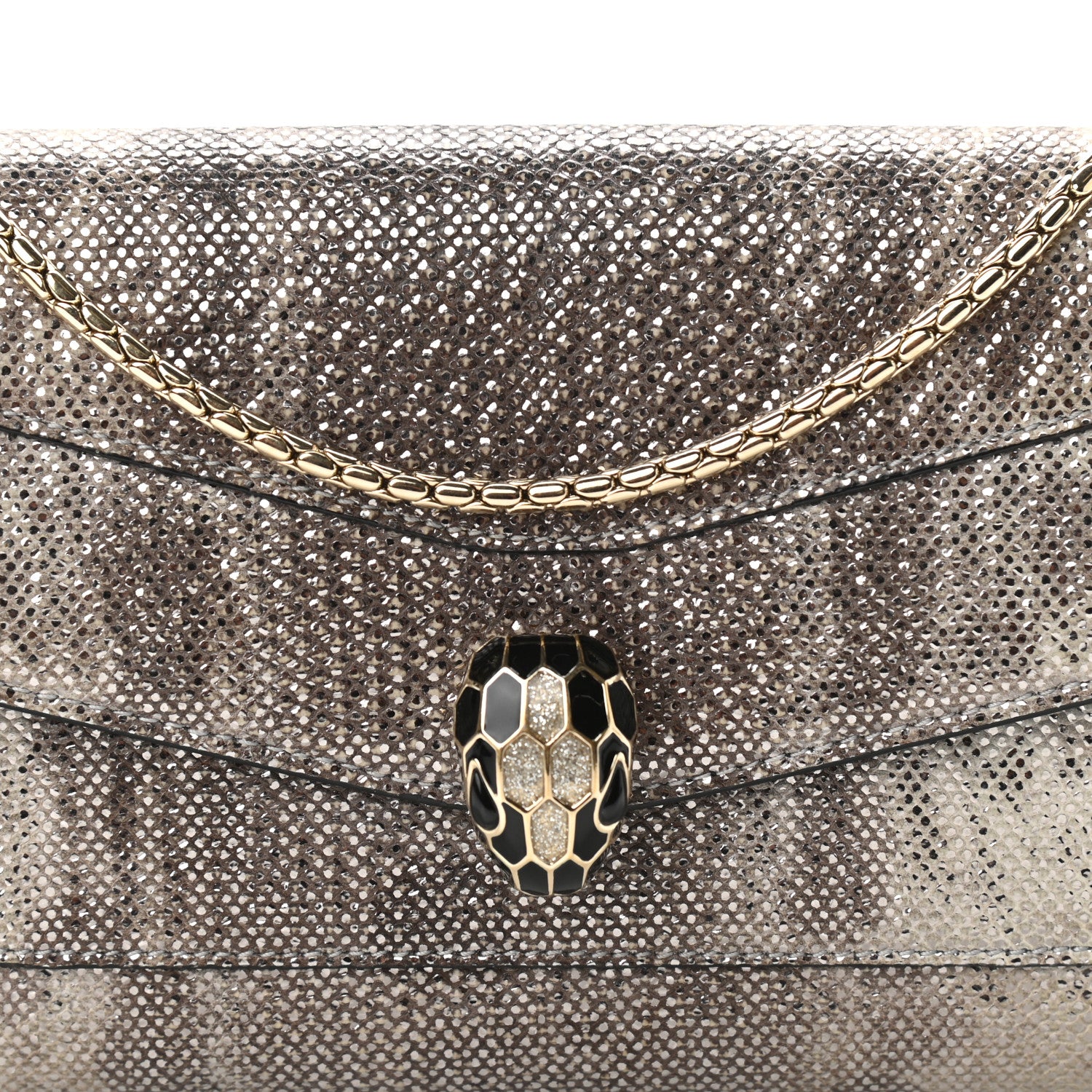 Bulgari Karung Serpenti Forever Chain Wallet Opal 8 of 23