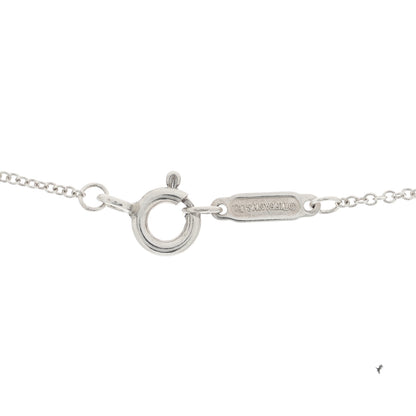 Tiffany Sterling Silver Titanium 1837 Circle Pendant Necklace 5 of 5